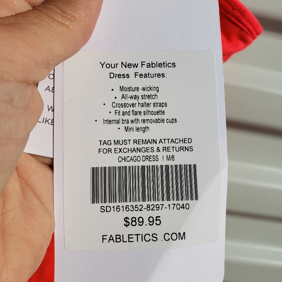 NWT Fabletics "Chicago" athleasure halter dress - Picture 7 of 9
